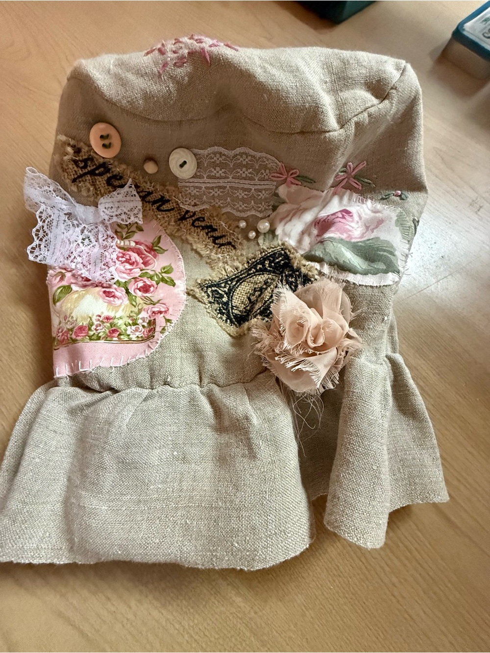 linen top hat